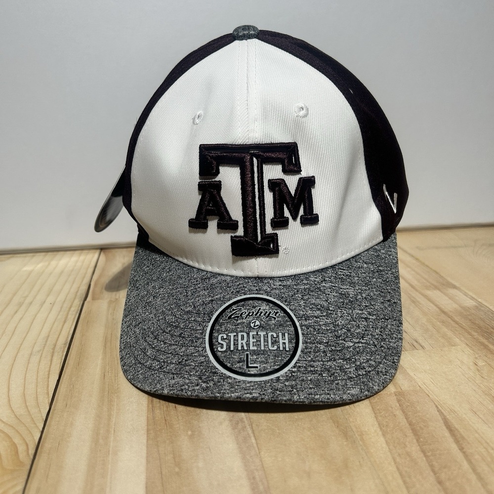 Texas A&M Aggies Z Hat Zephyr Stretch Size L Performance Contrast ZFit NEW